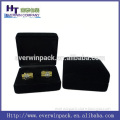 Black velvet cufflink box